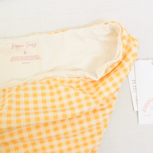 Dippin Daisys Seashore Gingham Sunset Picnic Bikini Bottom - Picture 3 of 4